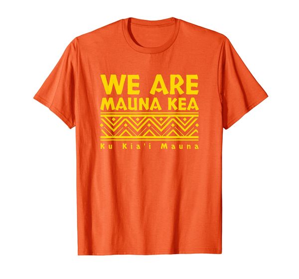 

tribal we are mauna kea - ku kia'i mauna t-shirt, White;black
