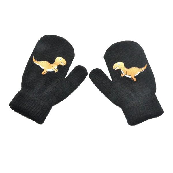 

children's mittens 2021 stretchy knitted warm full finger gloves for child winter must have golves outdoor riding wearing, White