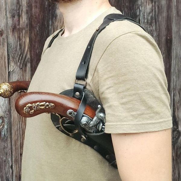 

the outer shoulder holster is a punk medieval product