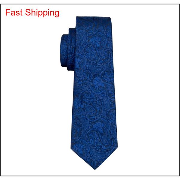 

fast shipping silk tie silk men neckties blue tie set paisley mens ties tie hankerchief jacquard woven meeting busine qyloms bdehome, Black;blue