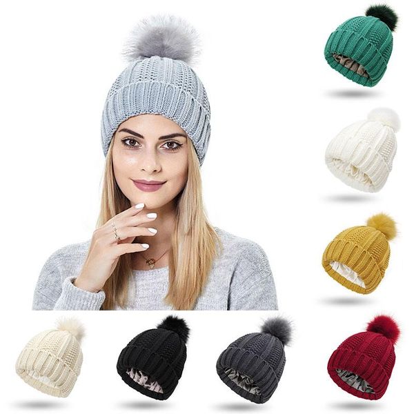 

beanies 2021 autumn and winter stretch striped knitted hat thermal insulation warm fashionable comfortable capless woolen
