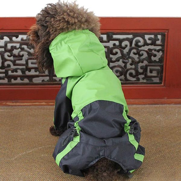 

dog apparel pet clothes rain snow coats waterproof raincoats 4 legs raincoat for small medium large dogs 899