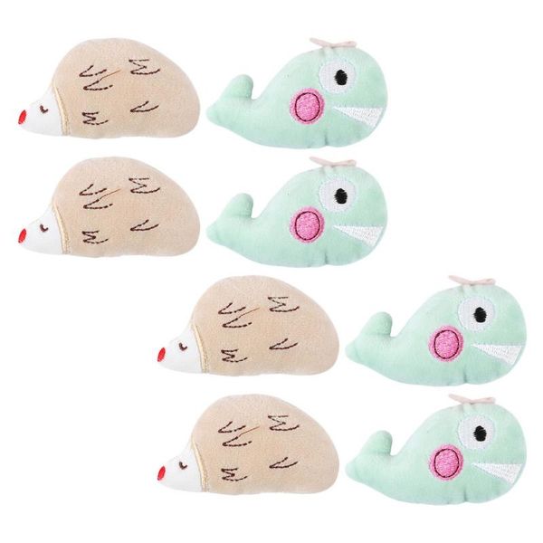 

cat toys 8pcs creative playing doll funny molar kitten interactive random style