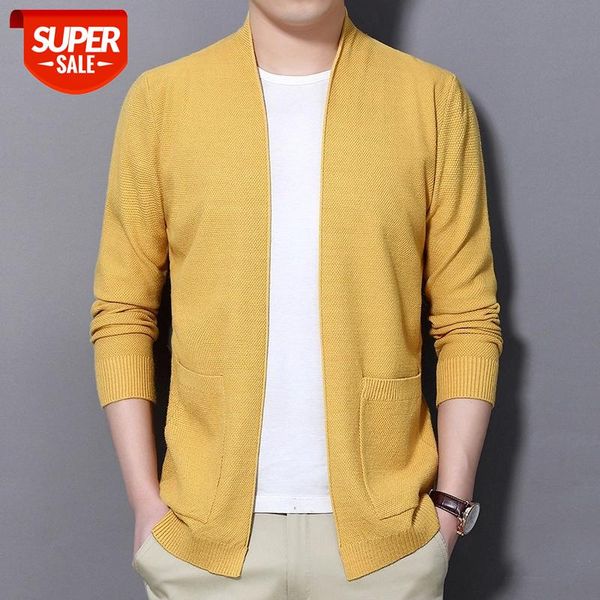 

men cardigan fashion dress up knitwear sweater mens spring autumn thin solid sweatercoat v neck casual male knitted cardigan #ls9y, White;black