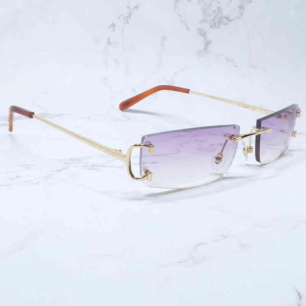 

factory outlet small square men rimless metal colorful sun summer shade mens decoration party accessories 4ykp, White;black