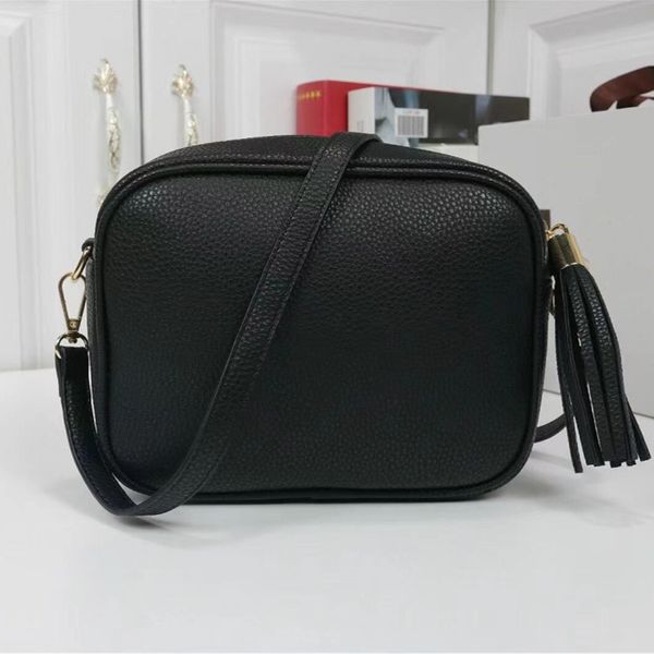 

design jewelry girl's small round litchi pattern messenger women's one shoulder fashion tassel shopping bag