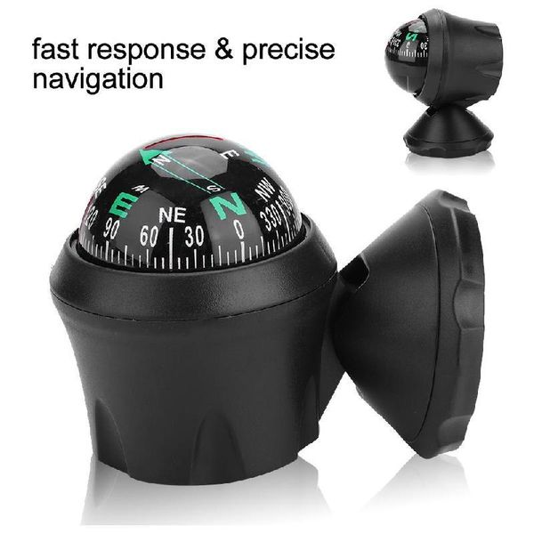 

outdoor gadgets 1 pc universal car compass pocket mini ball dash dashboard waterproof vehicle mount navigation camping hiking tool