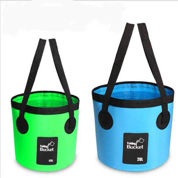 

hydration packs 12l 20l waterproof fishing folding bucket portable water container storage bag multi-purpose camping picnic