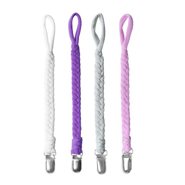 

pacifiers# 4pcs infant pacifier clips baby soother teething strap lost-resistant chain