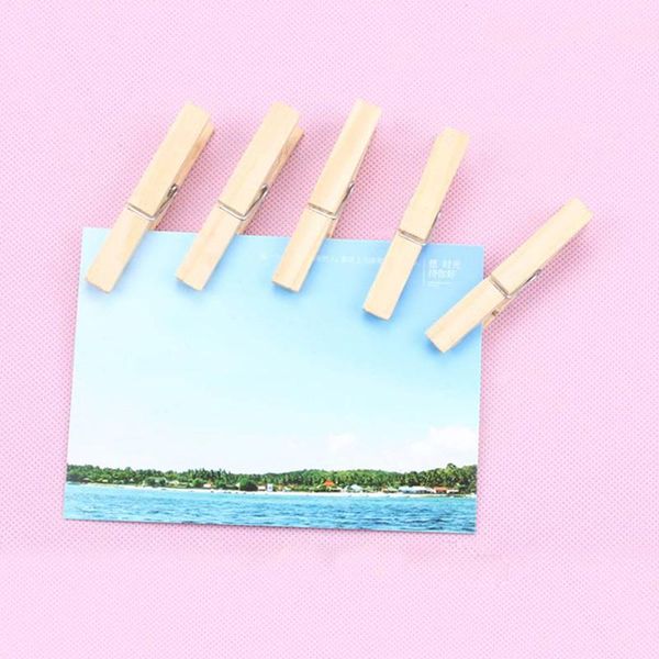 

Clothing & Wardrobe Storage 50pcs Wholesale Mini Natural Wooden Clips For Po Clothespin Craft Decoration Pegs Home Spring