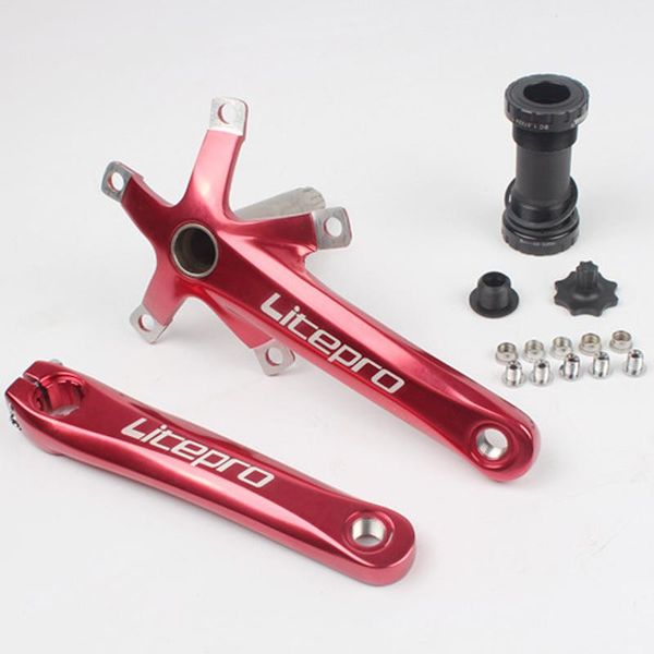 

bike heels & chainwheels bicycle crank folding road set 170 mm arm square bcd 130 parts