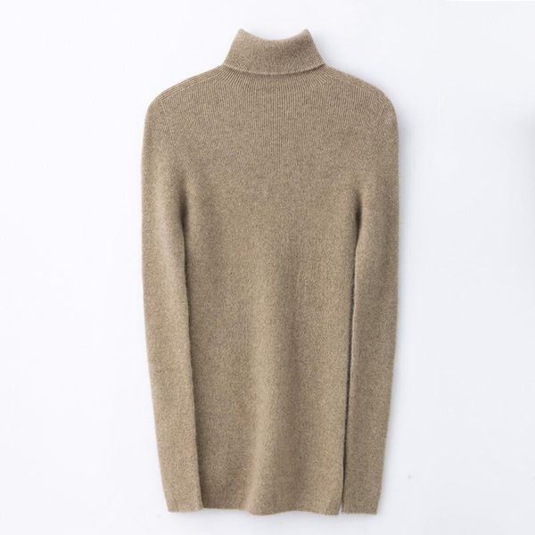 

women's sweaters turtleneck 100% pure cashmere pullover no-seam unibody basic solid style thin sweater wool yarn slim fit jumpers 2021, White;black