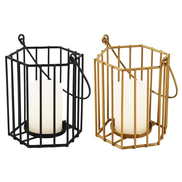 

nordic style wrought iron geometric candle holder candlestick home decoration