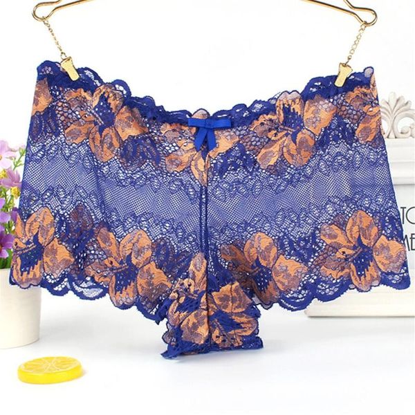 

women's panties underwear fashion lace translucent lingerie brief underpant sleepwear boxer plus size, Black;pink