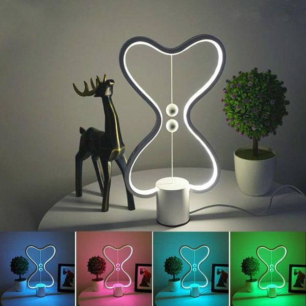 

7 colors heng balance lamp led night light usb powered home decor bedroom office table night lamp light