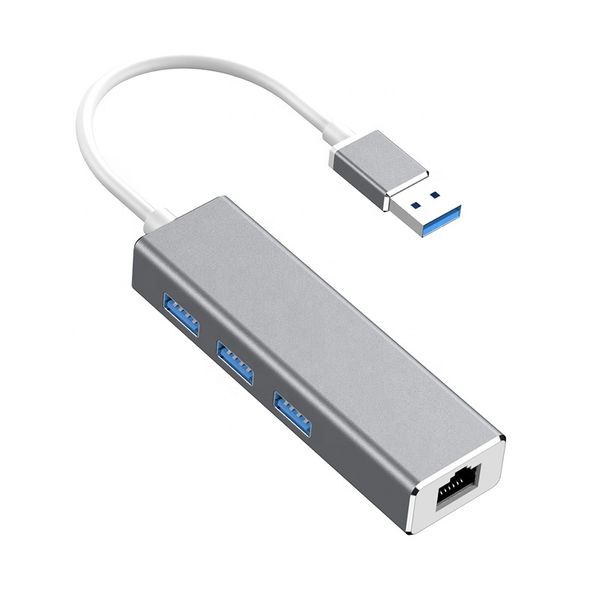 

4 in 1 usb 3.0 hub 1000m rj45 lan adapter usb 3.0 hub adapter