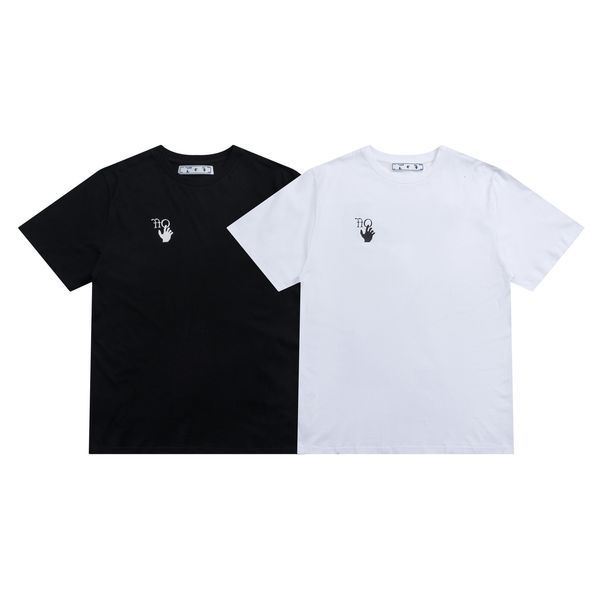 

youth men's cotton summer loose and women's white letter off daily hoodless t-shirt short sleeve, White;black