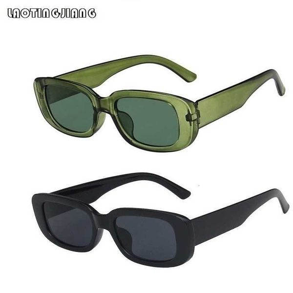 

luxury designer sunglasses small rectangle women oval vintage brand designer square sun glasses for shades female eyewear anti-glare uv400, White;black