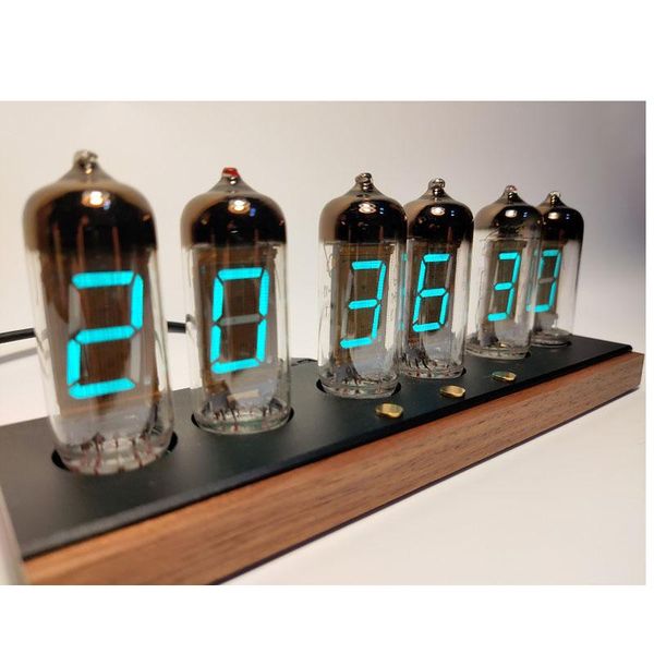 

iv11 fluorescent tube clock glow tube clock voice bluetooth intelligent electronic alarm
