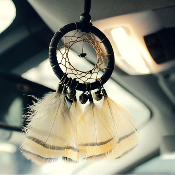 

decorative objects & figurines handmade iron bells dreamcatcher with plume decor dreamy design durable long lasting decoration for home offi