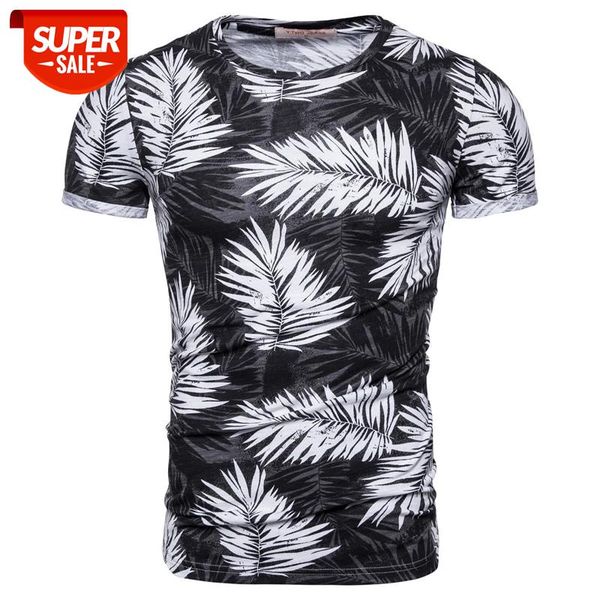 

new summer hawaii beach style men's t-shirt casual 100% cotton printed mens t-shirts streetwear tees shirt men #620v, White;black