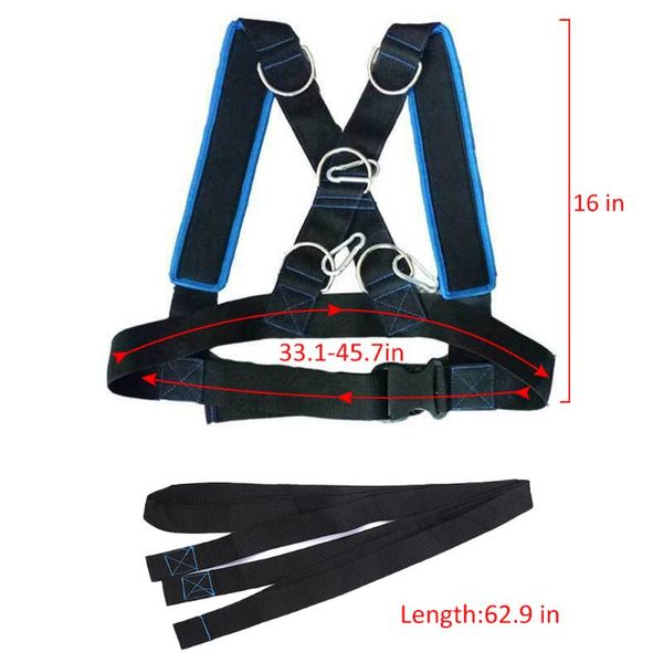 

resistance bands speed running training vest sled weight harness trainer body building bearing shoulder strap