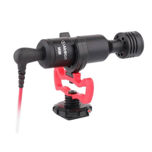 

alctron universal video microphone with mount, deadcat windscreen, android smartphones, for canon eos, nikon dslr cameras