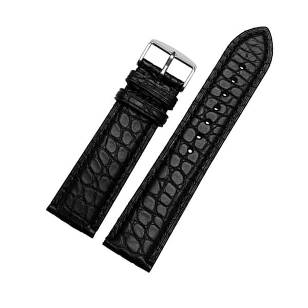 

watch bands black|brown crocodile leather watchband for omg brand 18mm 19mm 20mm 21mm 22mm waterproof classic straps