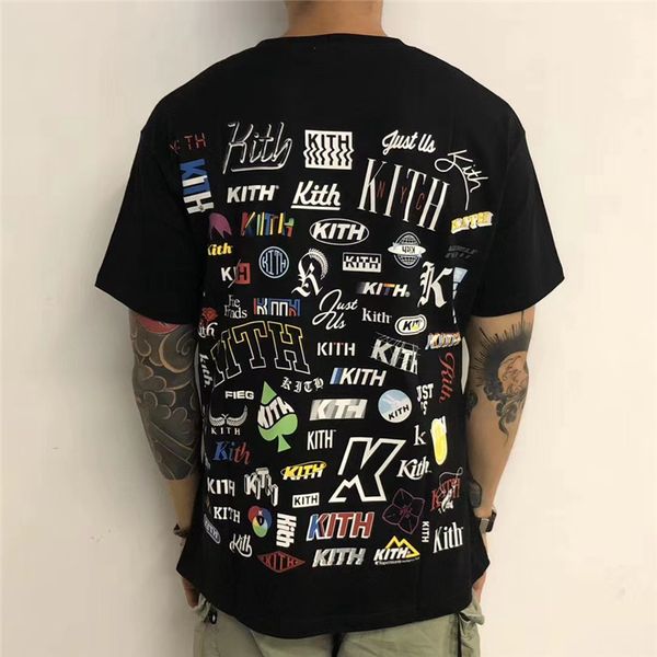 

2021 new novela t-shirts das mulheres dos homens de alta qualidade kith impresso digital t k4vm, White