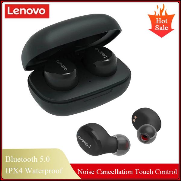 

headphones & earphones lenovo h301 tws wireless bluetooth noise reduction earbuds hifi bass touch control stereo headsets