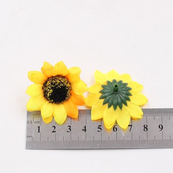 

5pcs/lot handmade artificial flowers silk daisy sunflower for diy wreath scrapbooking wedding home decoration craft fake jllfvw