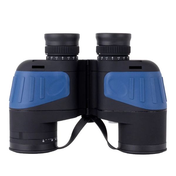 LUXUN 10X50 Wasserdichtes Teleskop HD Kompass Entfernungsmesser Outdoor-Tourismus Leistungsstarkes Fernglas Blau