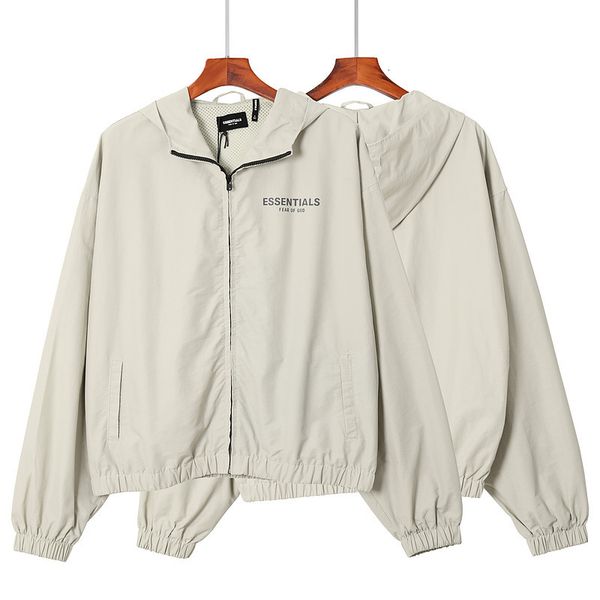 

2021 new autumn and winter men's jacket loose large size cardigan high street brand hooded coats youth windbreaker couple models lfxa, White;black