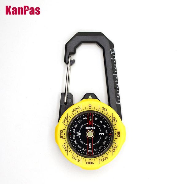 

outdoor gadgets design waterproof carabiner compass with luminous -2-3system