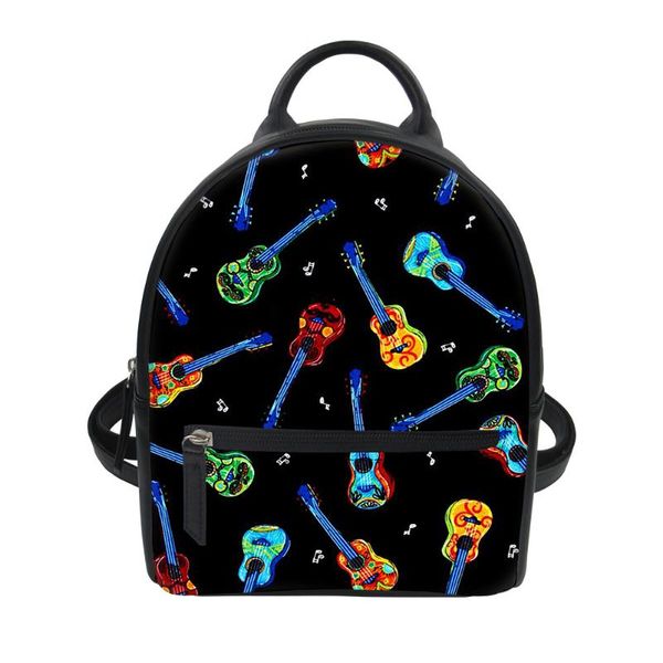 

backpack music mini backpacks women leather cute small pu for teen girl 2021 art
