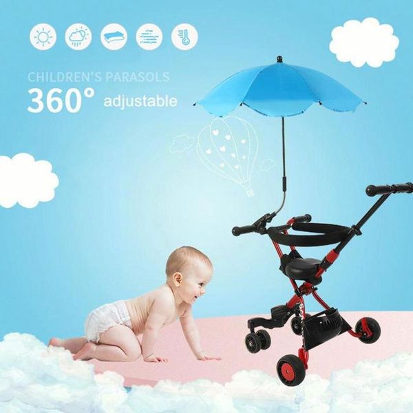 

stroller parts & accessories detachable baby umbrella adjustable pram cover rain sun outdoor shade protecter uv parasol tool rays j4k0