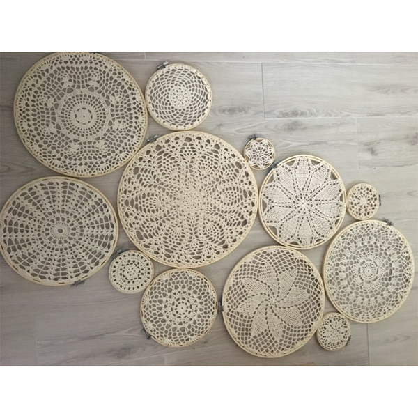 

1 set diy tapestry wall hanging lace dream catcher set wedding background decoration mexican party decorations boho wall hanging