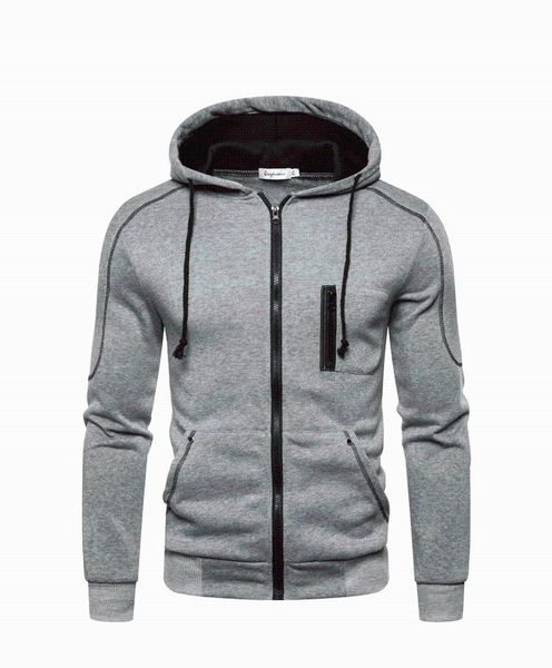 

men's hoodies & sweatshirts autumn and winter casual cardigan hooded clothing, Black
