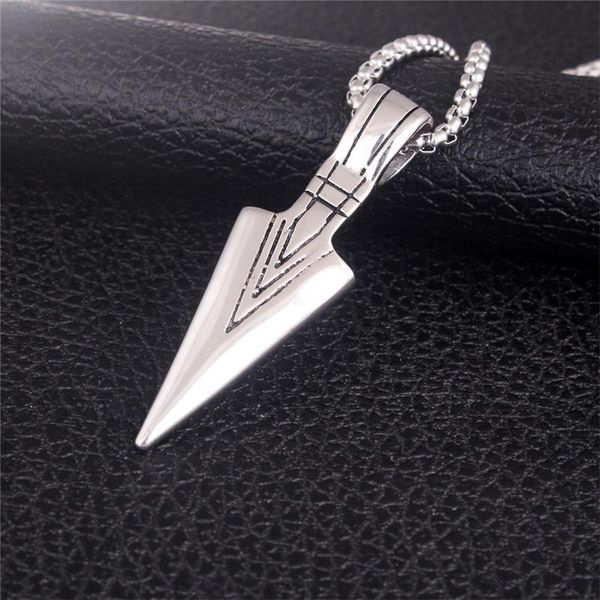 

pendant necklaces arrival vintage geometric blood stainless steel necklace brave soldier peace lover men retro, Silver