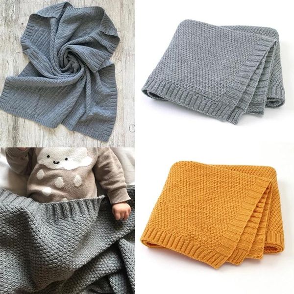 

blankets & swaddling wholesale toddler infant super soft bedding quilt for bed sofa basket stroller baby blanket knitted born swaddle wrap