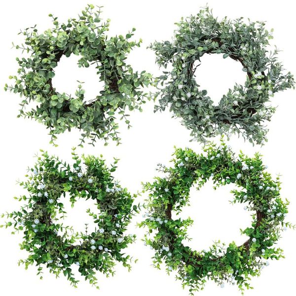 

decorative flowers & wreaths artificial plant flower simulation eucalyptus gypsophila wreath home decoration fake wedding mariage room door
