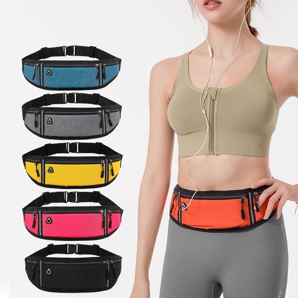 Sacos ao ar livre fitness esportes mini saco de cintura homens mulheres leves em execução de telefone celular bilhete cinto 80-100cm tamanho