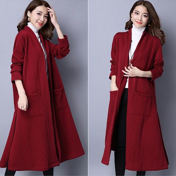

women's trench coats women cotton linen coat cardigans autumn winter long sleeve open stich overcoat plus size casual outwear, Tan;black