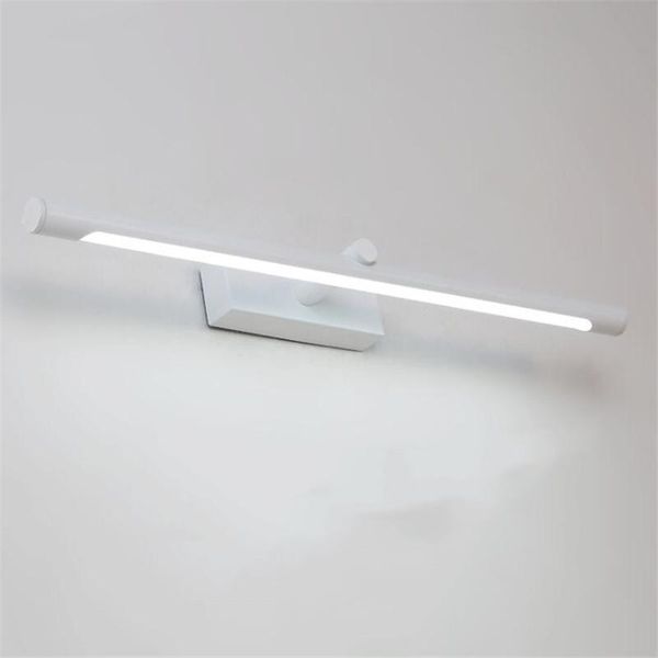 

wall lamp modern simple aluminum acrylic led mirror light for bathroom anti fog waterproof black/white/yellow 46/56/66cm 2450