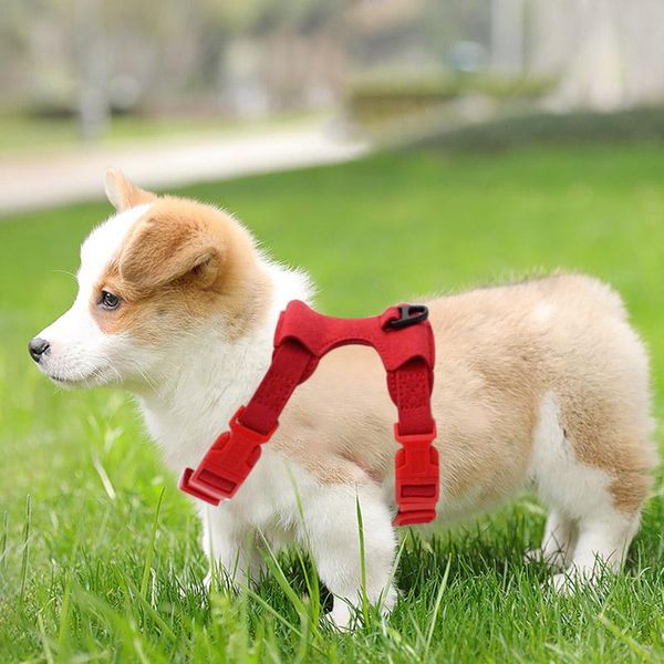 

dog collars & leashes harness for small dogs chihuahua yorkie ajustable soft leather pet puppy vest pink