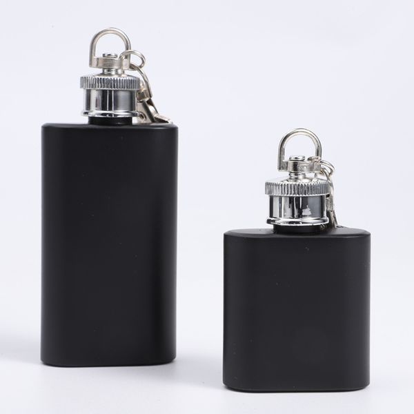 1 O9 Paslanmaz Çelik Hip Flask Viski Cep Şişesi 28ml Mini Kupası Şarap Kupa Alkol Su Isıtıcısı Anahtarlık Çoklu Şekiller Ile Taşınabilir