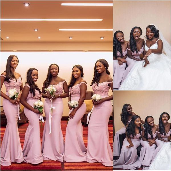 

bridesmaid dress sweep train ball gown off-shoulder dresses sleeveless evening sweetheart prom party applique, White;pink