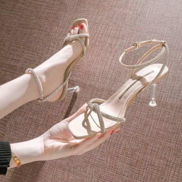 

sandals shoes women slippers high female 2021 summer fashion sandales femmes, Black