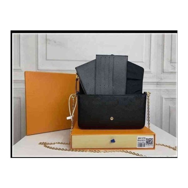 

bags with box dustbag original 3pcs set luxurys designers bags purse woman fashion monogrames multi pochette felicie chain