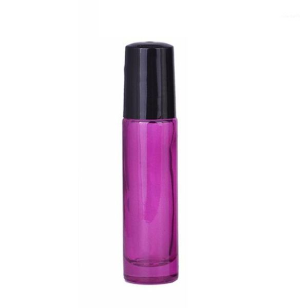 

storage bottles & jars 10ml glass travel liquid cosmetic perfume essential oil bottle rose red, green, brown, blue container